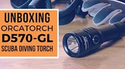 The Torch for Scuba Dive Instructors | OrcaTorch D570-GL | Unboxing