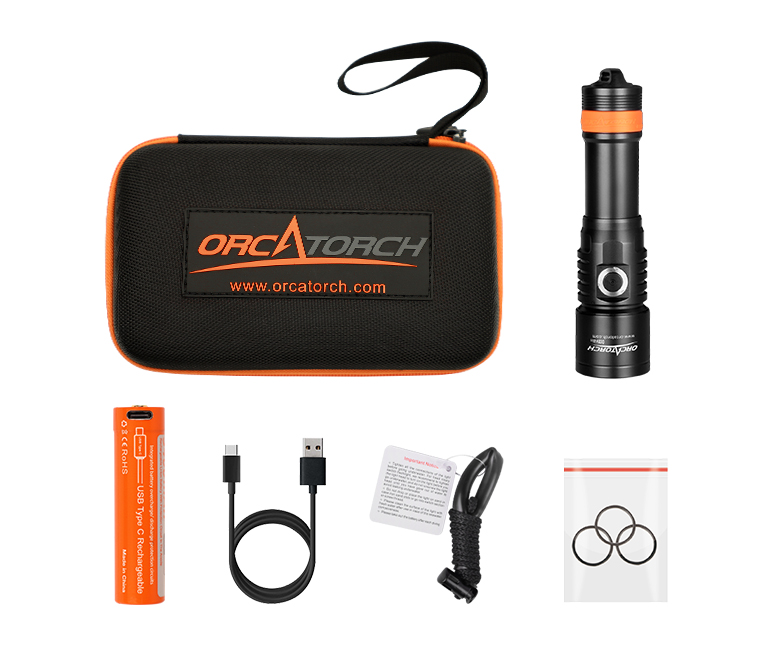 潜水摄影灯，水下摄影照明，D530V多功能手电筒，潜水照明灯，OrcaTorch虎鲸